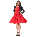 Belle Poque Red Color Pin Up Vestidos Retro Casual Party Robe 50s Vintage Dress Women Summer Dress BP000091-2